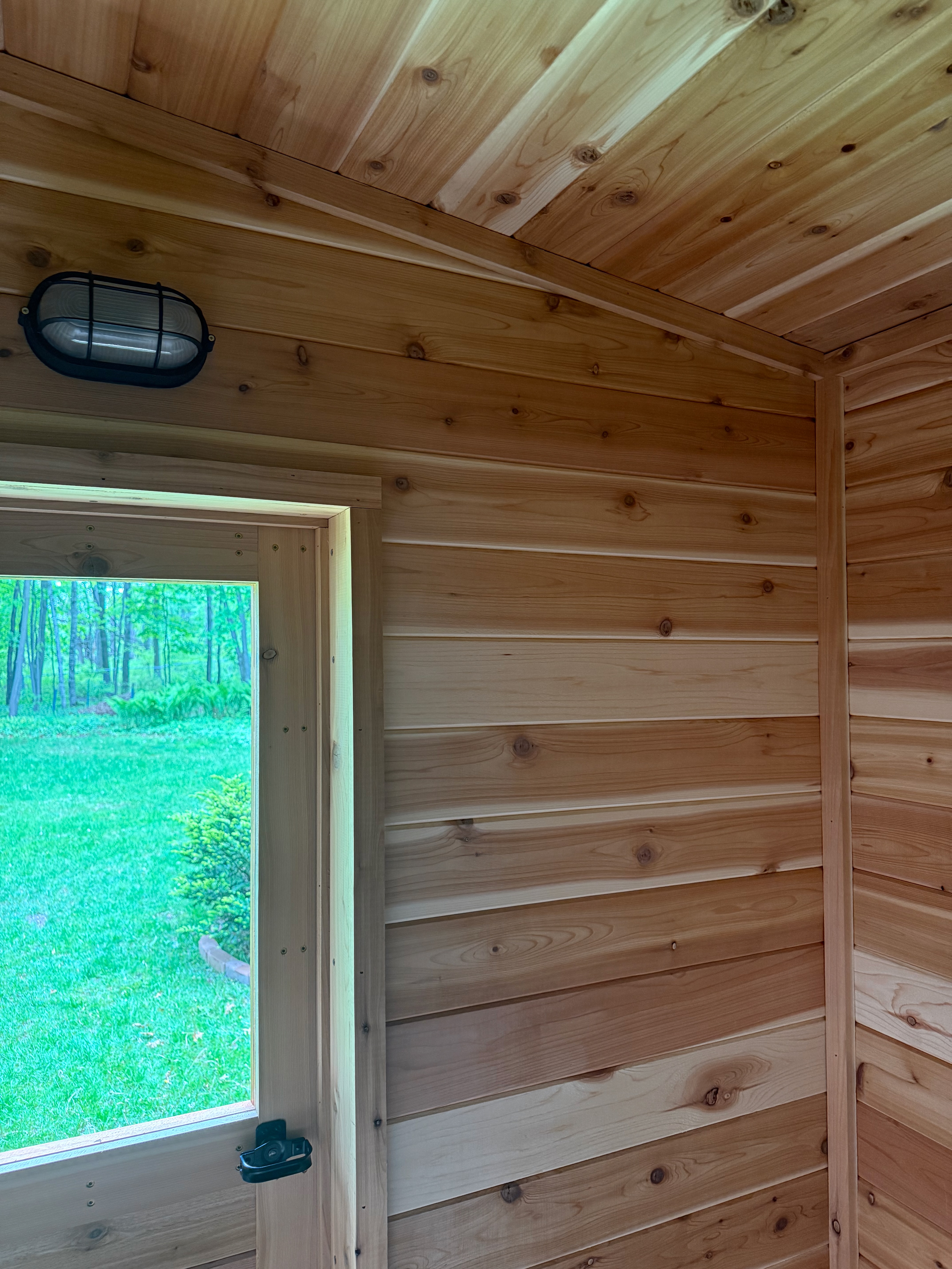 Tundra Saunas interior with heater