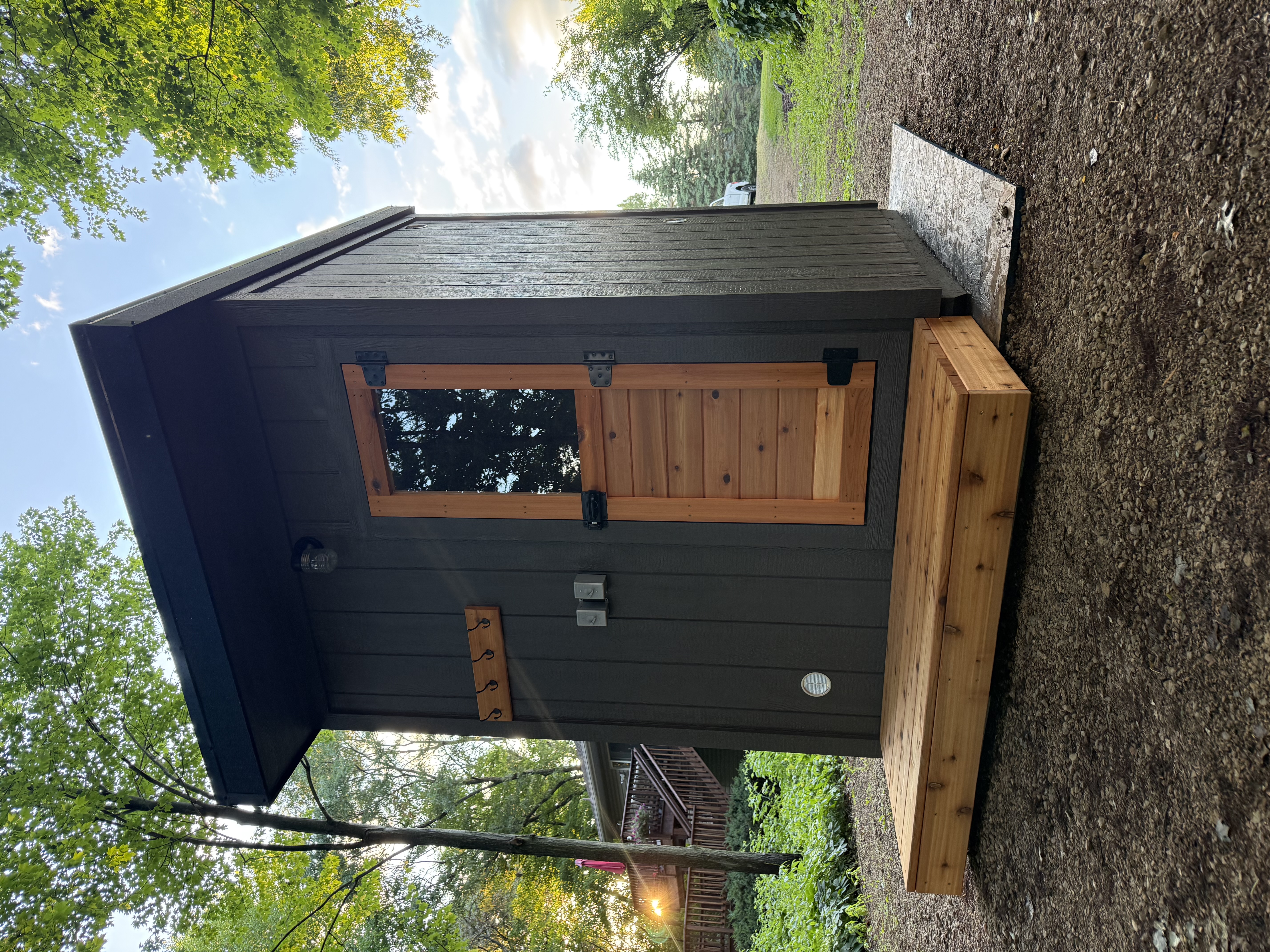Tundra Saunas charcoal exterior