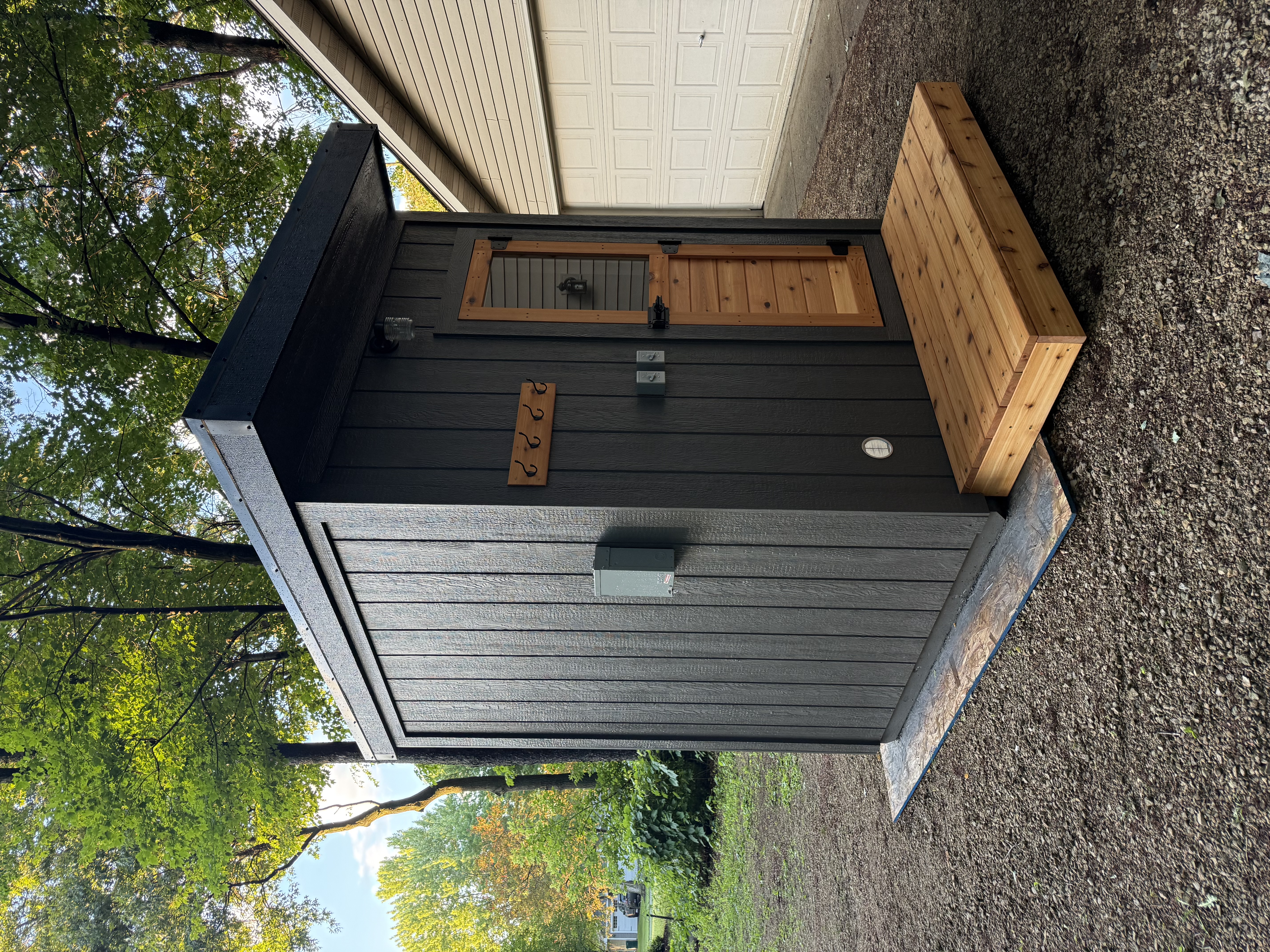 Tundra Saunas 3/4 angle charcoal