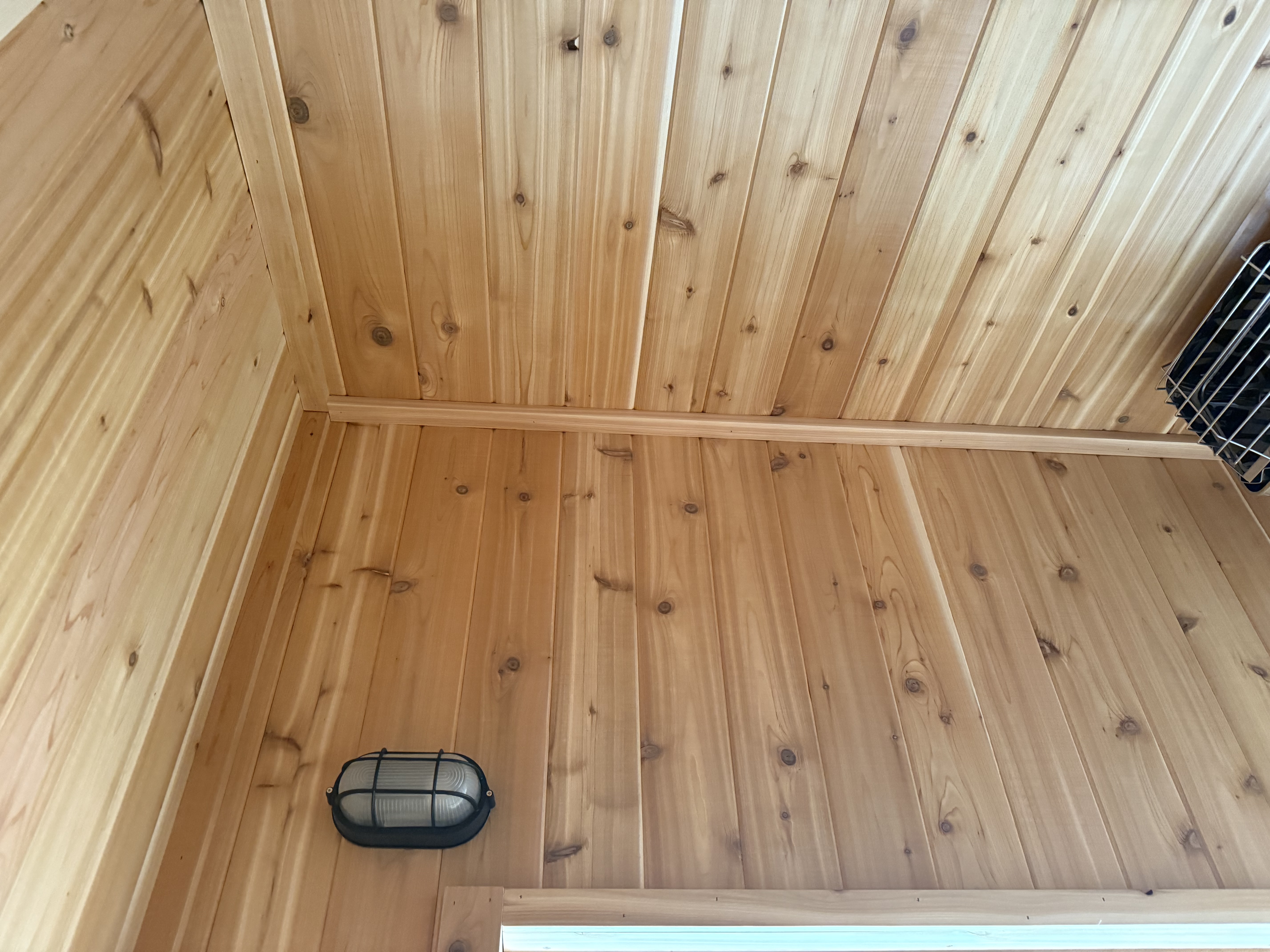 Tundra Saunas interior with heater