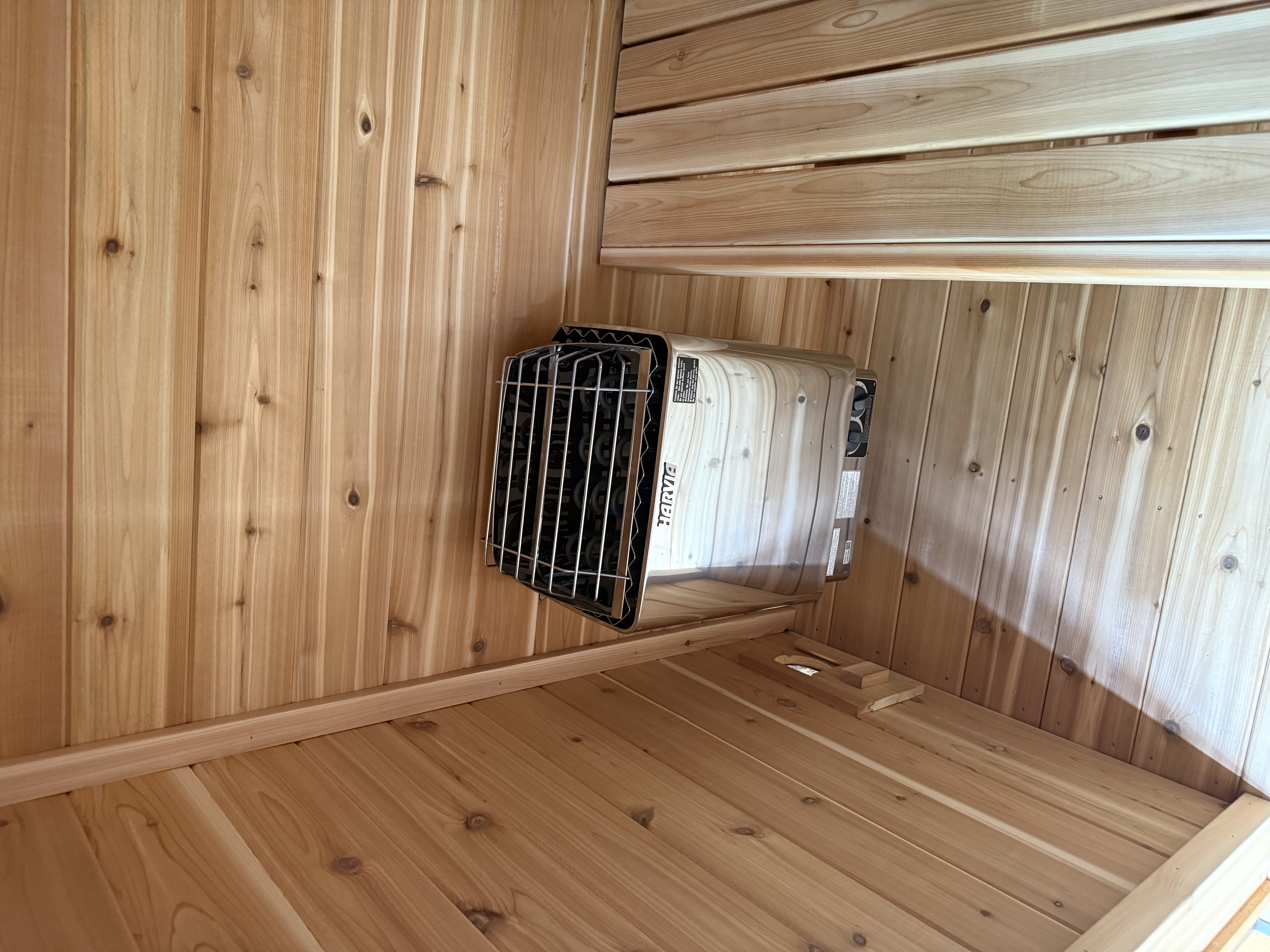 Tundra Saunas view through door